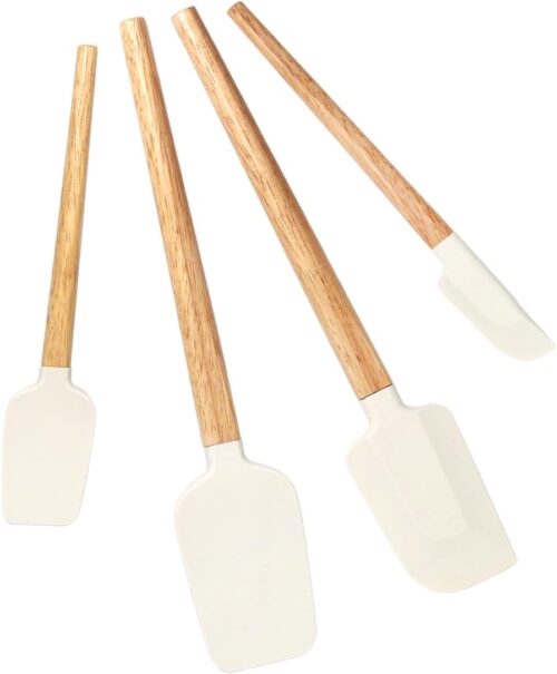 Silicone Spatula Set, Food Grade, Includes Spoonula And Jar Scraper