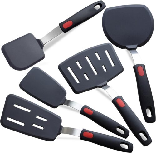 Silicone Spatula Set, Heat Resistant, Dishwasher Safe